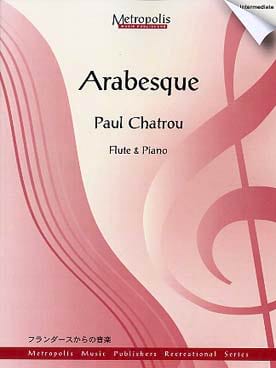 Arabesque Paul Chatrou Partition Flûte traversière