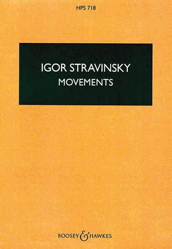 Movements - Score STRAVINSKY Partition Petit format