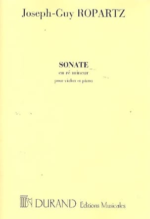 Sonate en ré mineur Joseph-Guy Ropartz Partition Violon