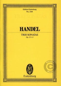 Triosonaten, Op. 2 / 1-3 HAENDEL Partition Petit format