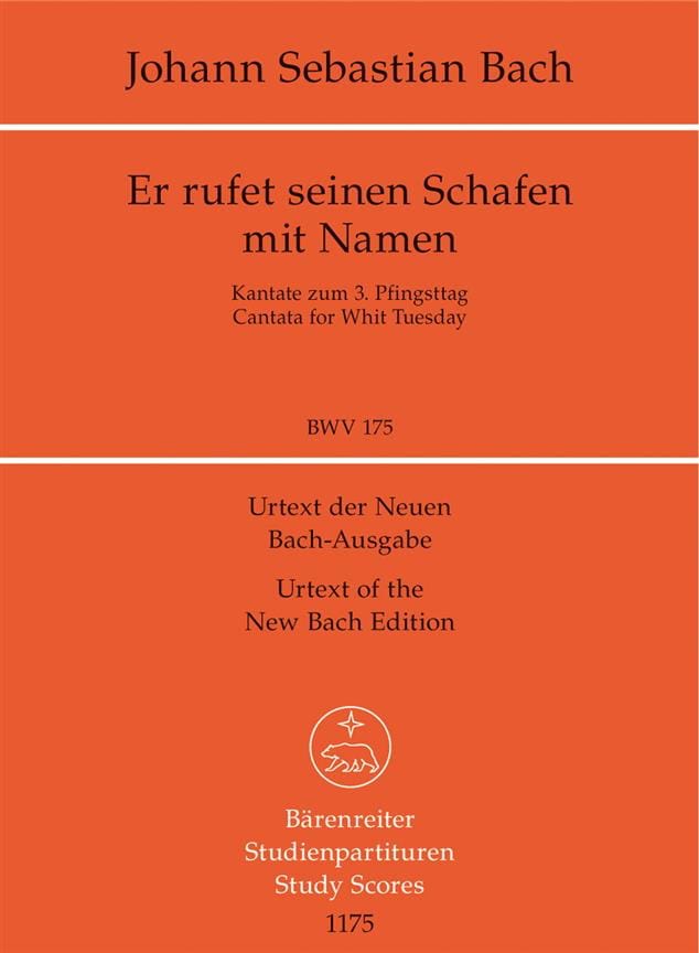 Er rufet seinen Schafen mit Namen. Kantate BWV 175 - BACH - Partition