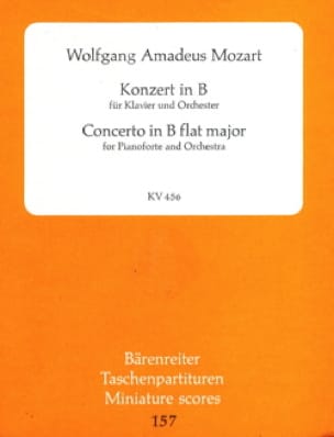 Concerto pour Piano KV 456 - Score MOZART Partition Petit format