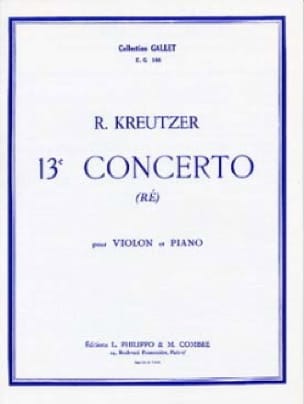 Concerto n° 13 Rodolphe Kreutzer Partition Violon