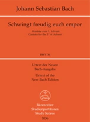 Schwingt freudig euch empor, Cantate BWV 36 - BACH - Partition