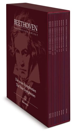 Coffret des 9 Symphonies BEETHOVEN Partition Grand format