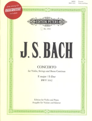 Concerto Violon en Mi Maj. BWV 1042 BACH Partition Violon