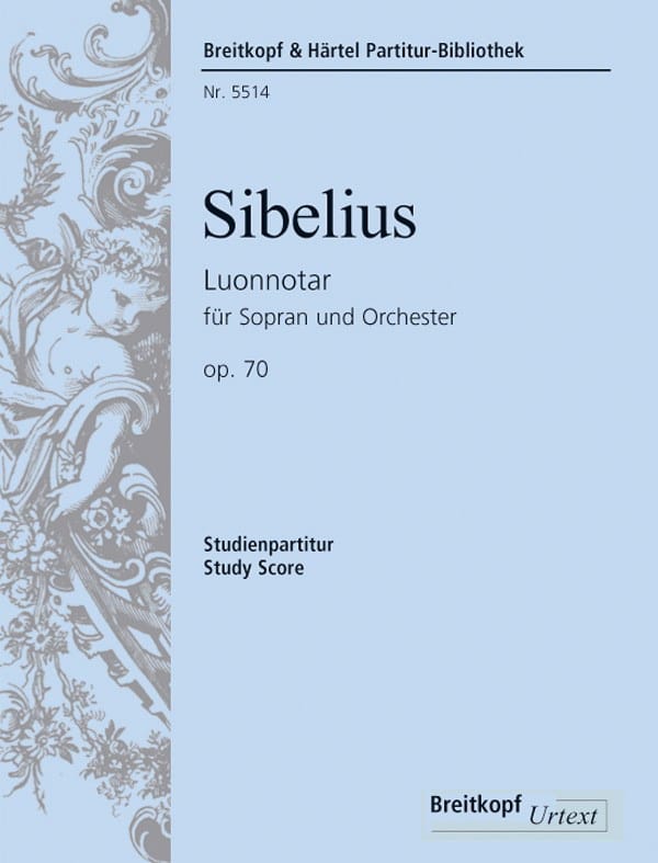 Luonnotar, Opus 70 - Conducteur SIBELIUS Partition Petit format