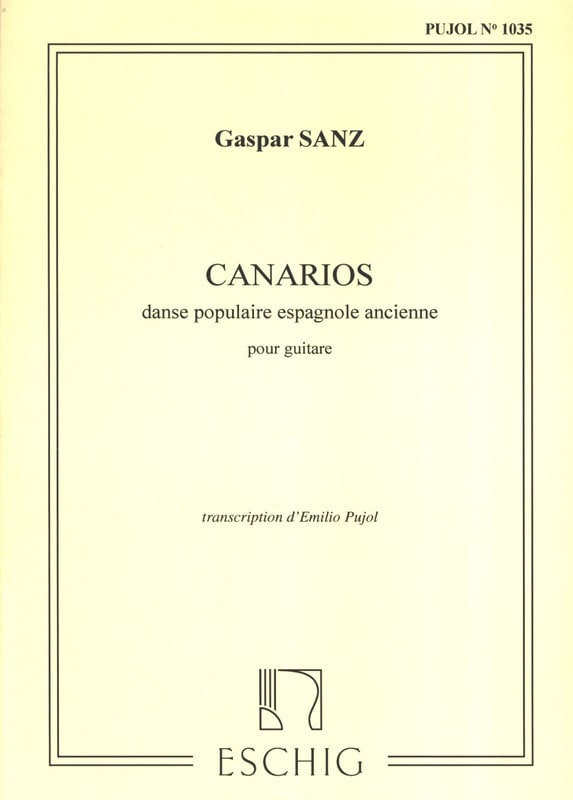 Canarios - Gaspar Sanz - Partition