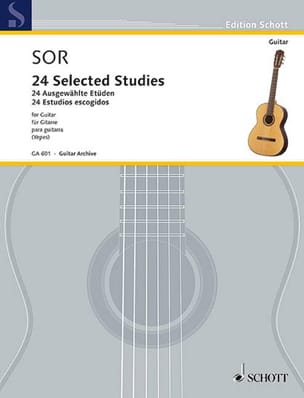 24 Selected Studies - Guitare SOR Partition Guitare