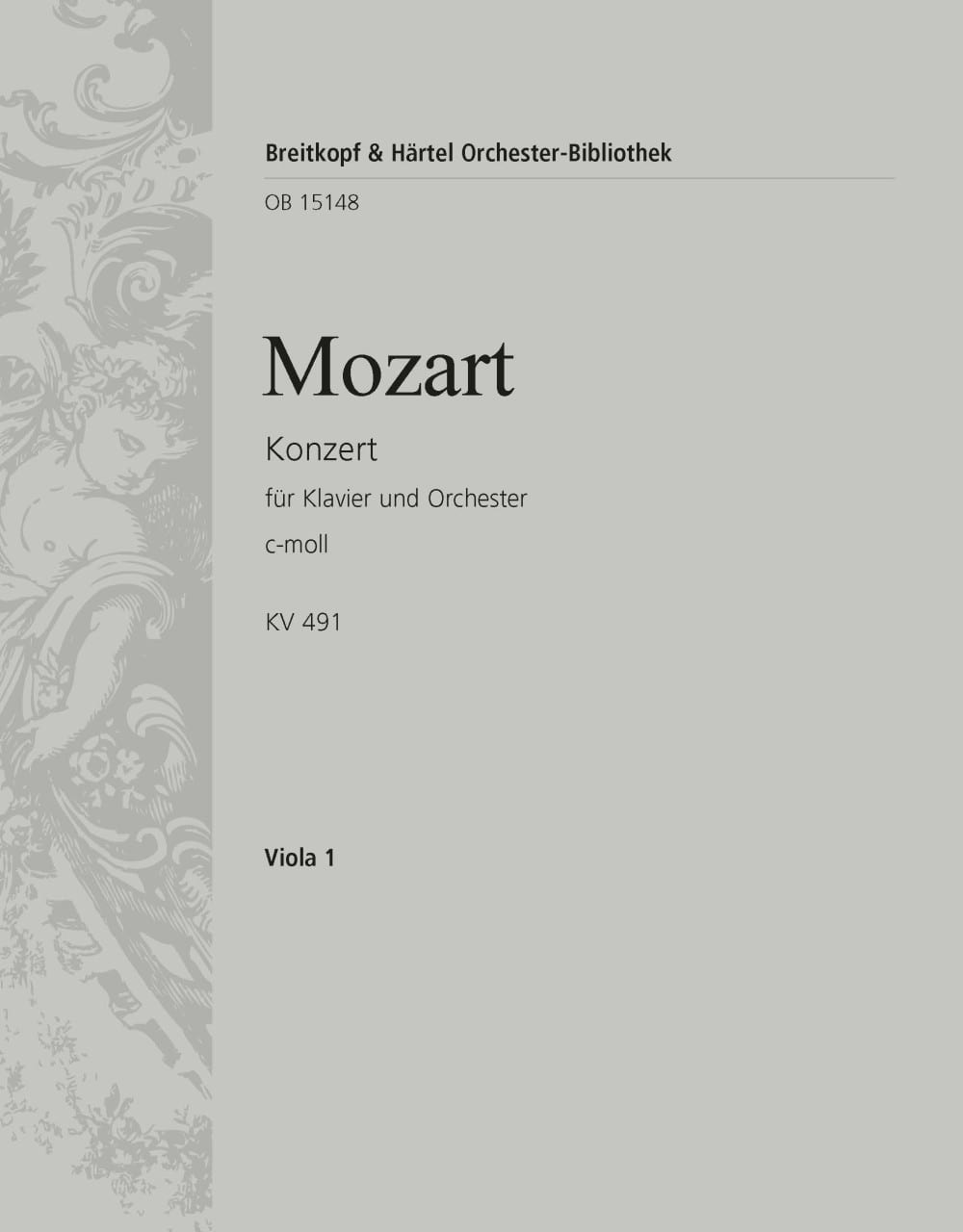 Piano Concerto in C minor K. 491 (Alto) MOZART Partition