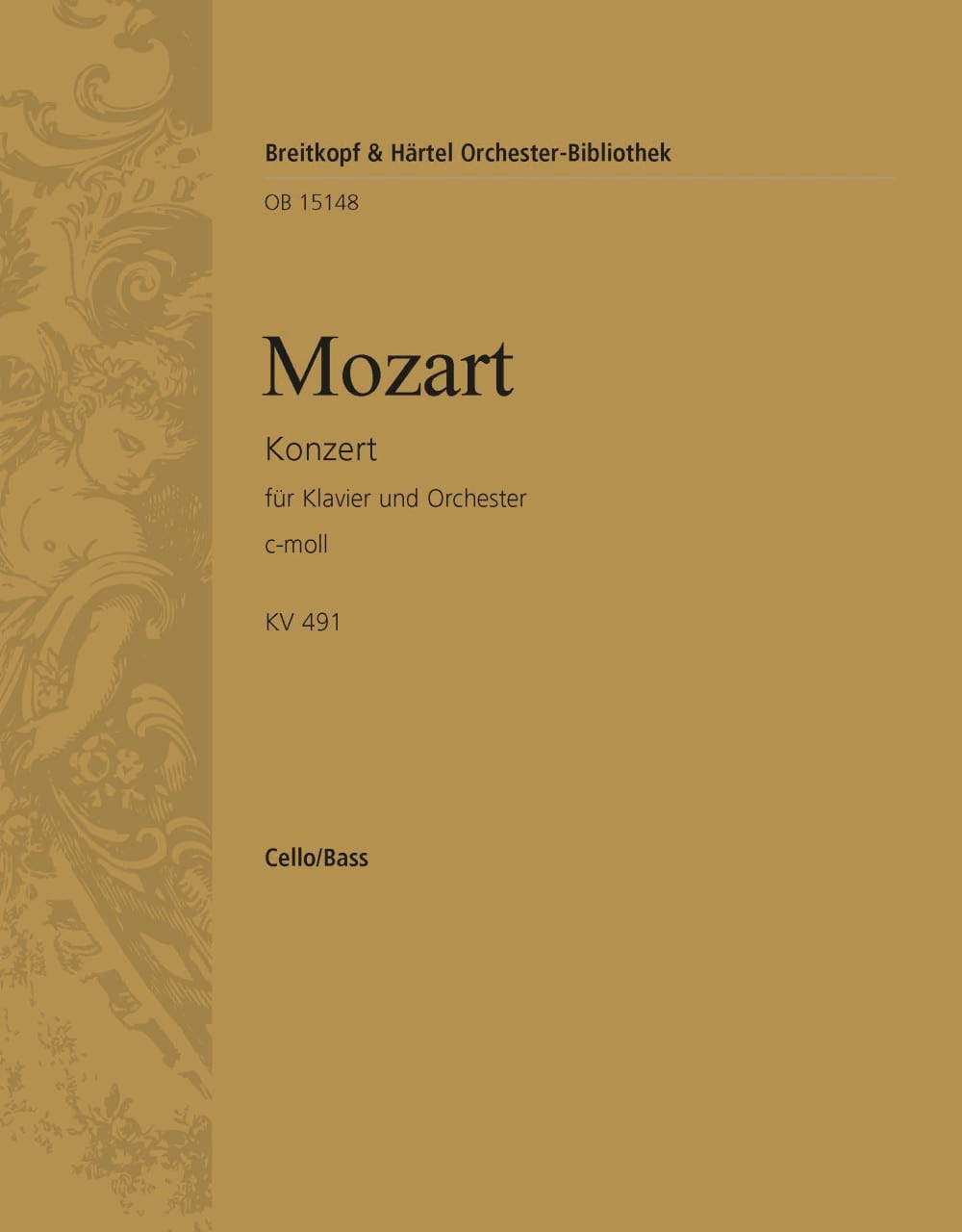 Piano Concerto in C minor K. 491 (Vc/Kb) MOZART Partition