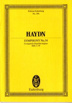 Sinfonie Nr. 54 G-Dur HAYDN Partition Petit format