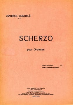 Andante et Scherzo Op. 8 2. Scherzo - Conducteur - DURUFLÉ - Partition