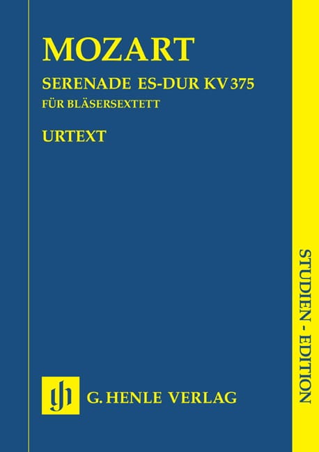 Serenade KV 375 - Score MOZART Partition Petit format