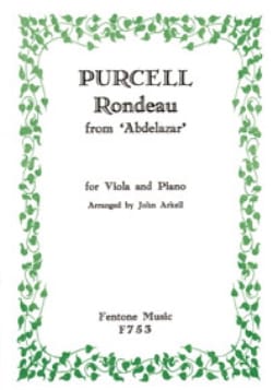 Rondeau d'Abdelazar - Viola piano PURCELL Partition Alto