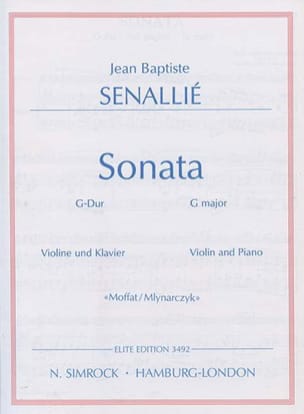 Sonata G-Dur Jean-Baptiste Senaillé Partition Violon