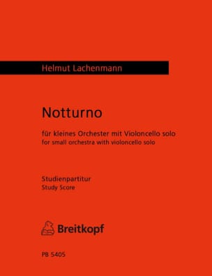 Notturno Helmut Lachenmann Partition Grand format