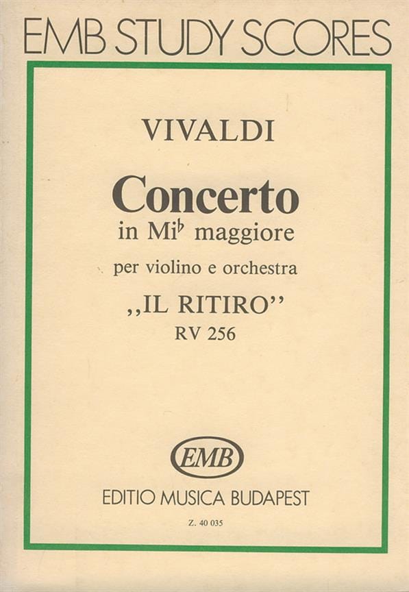 Concerto en Mib Maj. - F. 1 N° 231 - Partitura - VIVALDI - Partition