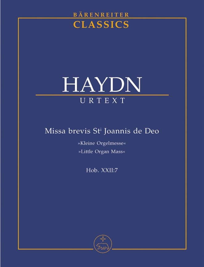 Missa brevis Sti.Joannis de Deo - Kleine Orgelmesse. Urtext der Haydn-Gesamtau