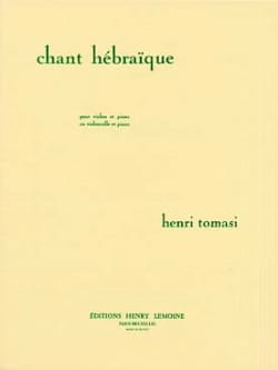 Chant hébraïque TOMASI Partition Violon