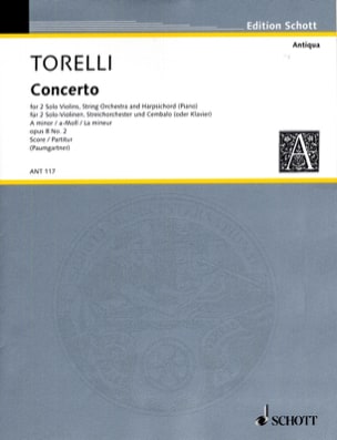 Concerto für 2 Violinen op. 8 n° 2 - Partitur - TORELLI - Partition