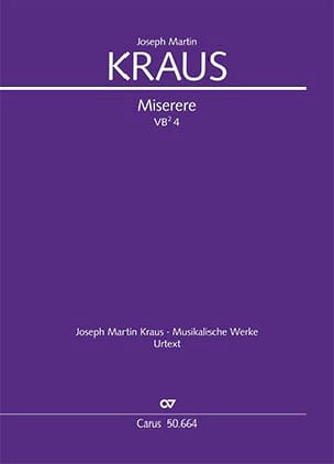 Miserere Joseph Martin Kraus Partition Grand format