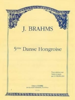 Danse Hongroise n° 5 Chapelier BRAHMS Partition Violon