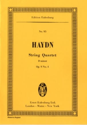 Streich-Quartett d-moll op. 9 n° 4 HAYDN Partition Petit format