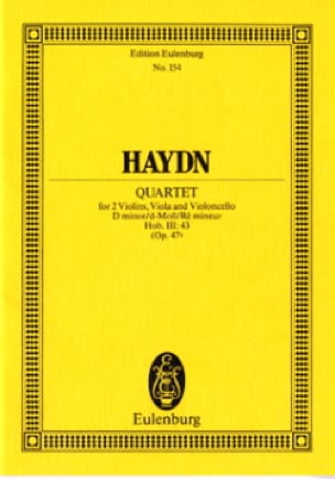 Streich-Quartett d-moll op. 42 HAYDN Partition Petit format