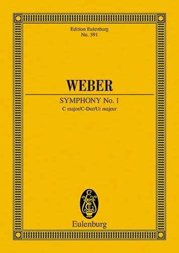 Sinfonie Nr. 1 C-Dur Carl Maria von Weber Partition Petit format