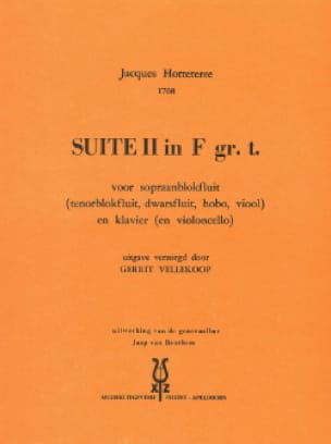 Suite N° 2 Jacques (Le romain) Hotteterre Partition