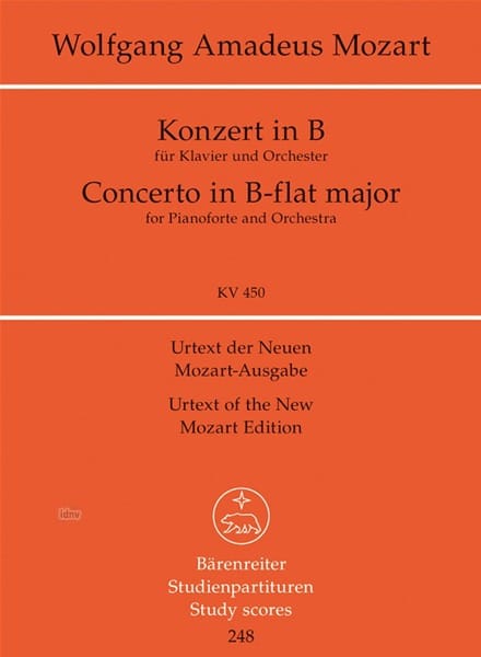 Klavierkonzert B-Dur Kv 450 MOZART Partition Petit format