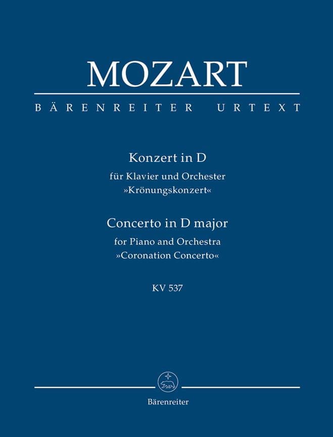 Klavierkonzert Nr. 26 D-Dur KV 537 Krönungs - MOZART - Partition