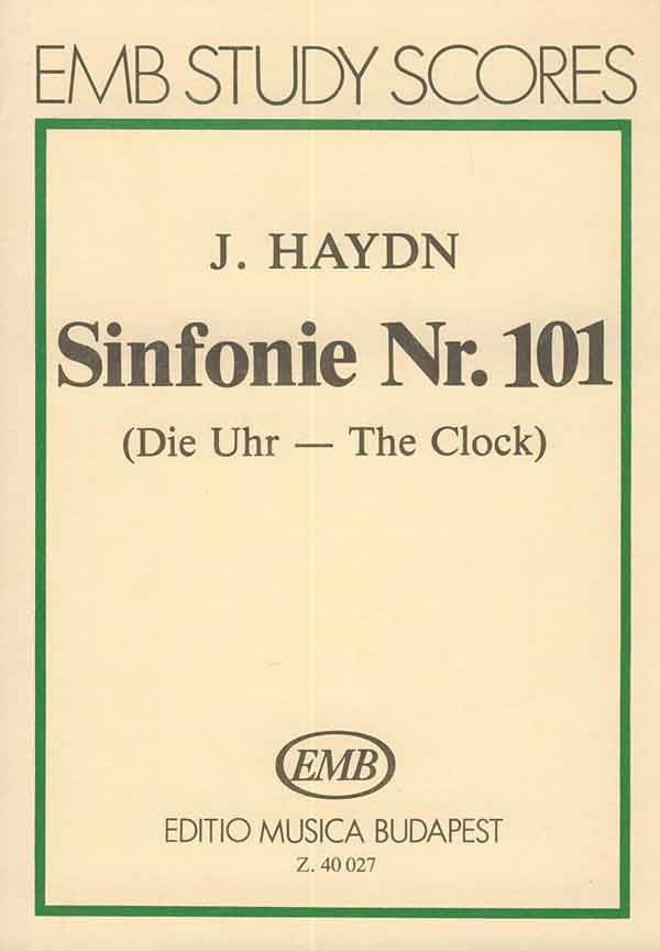 Symphonie Nr. 101 Die Uhr - Partitur HAYDN Partition Petit format