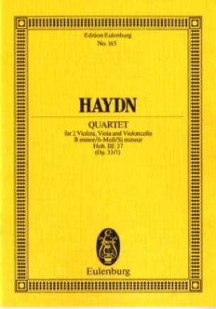 Streich-Quartett h-moll op. 33 n° 1 HAYDN Partition Petit format