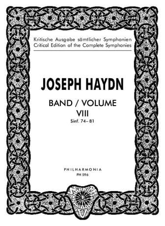 Edition complete Symphonies Volume 8 74-81 - Score - HAYDN - Partition