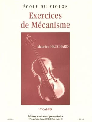 Exercices de Mécanisme Volume 1 Maurice Hauchard Partition Violon