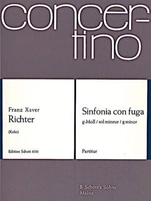 Sinfonia con fuga g-moll - Partitur - Franz Xaver Richter - Partition