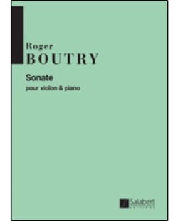 Sonate Violon et Piano Roger Boutry Partition Violon