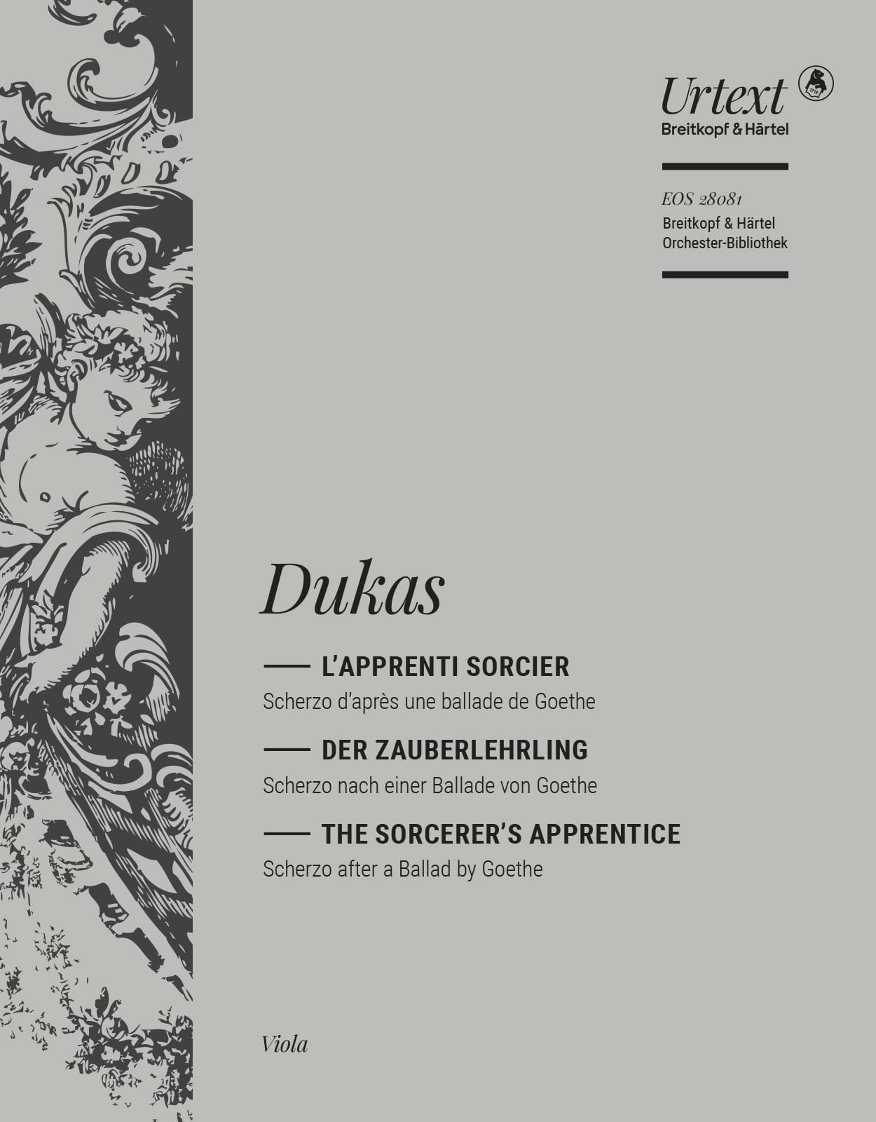 L'Apprenti sorcier (The Sorcerer's Apprenctice) - DUKAS - Partition