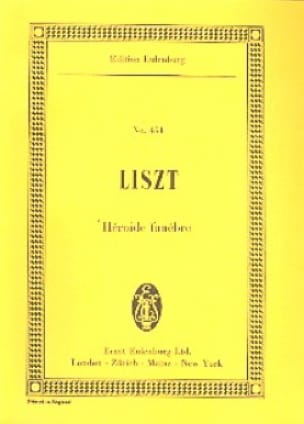 Héroide Funèbre LISZT Partition Petit format