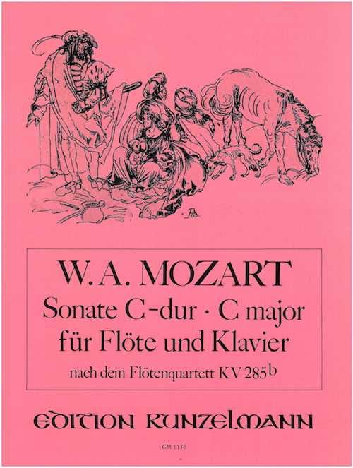 Sonate C-Dur nach Flötenquartett KV 285b - Flöte Klavier - MOZART