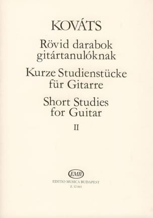 Short Studies for guitar - Volume 2 Barna Kovats Partition Guitare