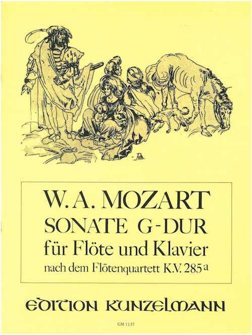 Sonate G-Dur nach Flötenquartett KV 285a - Flöte Klavier - MOZART