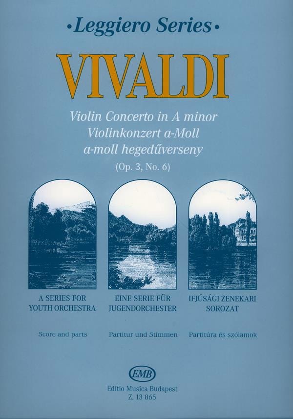 Violin Concerto In A Minor, Rv 356 Op.3 N°6 - Score & Parts - VIVALDI