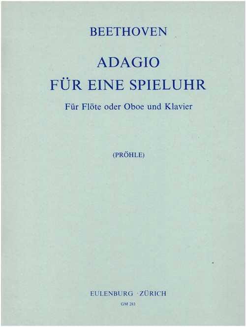 Adagio für eine Spieluhr - Flöte Klavier - BEETHOVEN - Partition