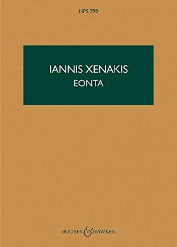 Eonta - Score XENAKIS Partition Petit format