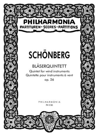 Bläserquintett op. 26 - Partitur SCHOENBERG Partition Petit format