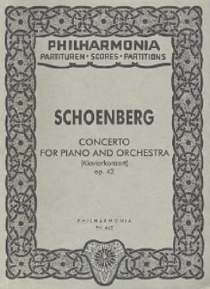 Klavierkonzert op. 42 - Partitur SCHOENBERG Partition Petit format