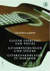 Guitar exercises - Volume 3 Laszlo Szendrey-Karper Partition Guitare